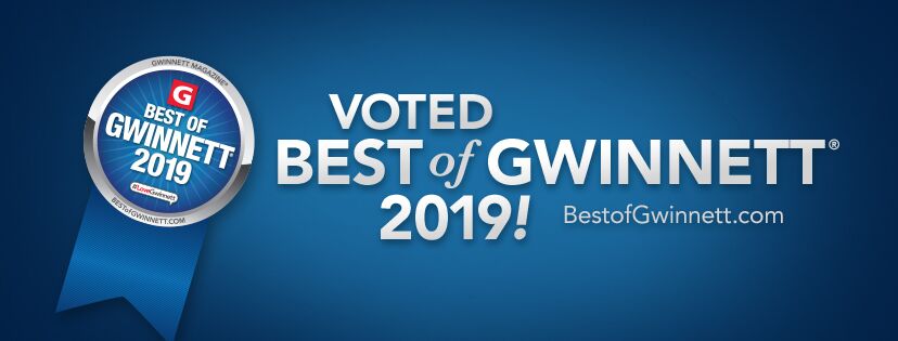 Voted Best of Gwinnett once again for 2019!